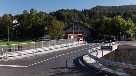 Otvoritev montažnega mostu Hruševo - september 2025